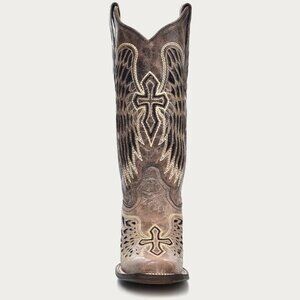 NWOT Corral Women's Sequin Wing & Cross Inlay Western Boots - Square Toe